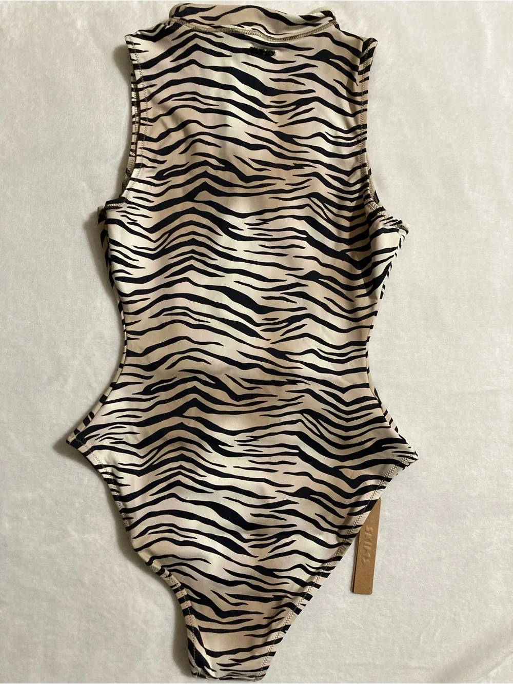 SKIMS Zip Front One Piece Swimsuit S